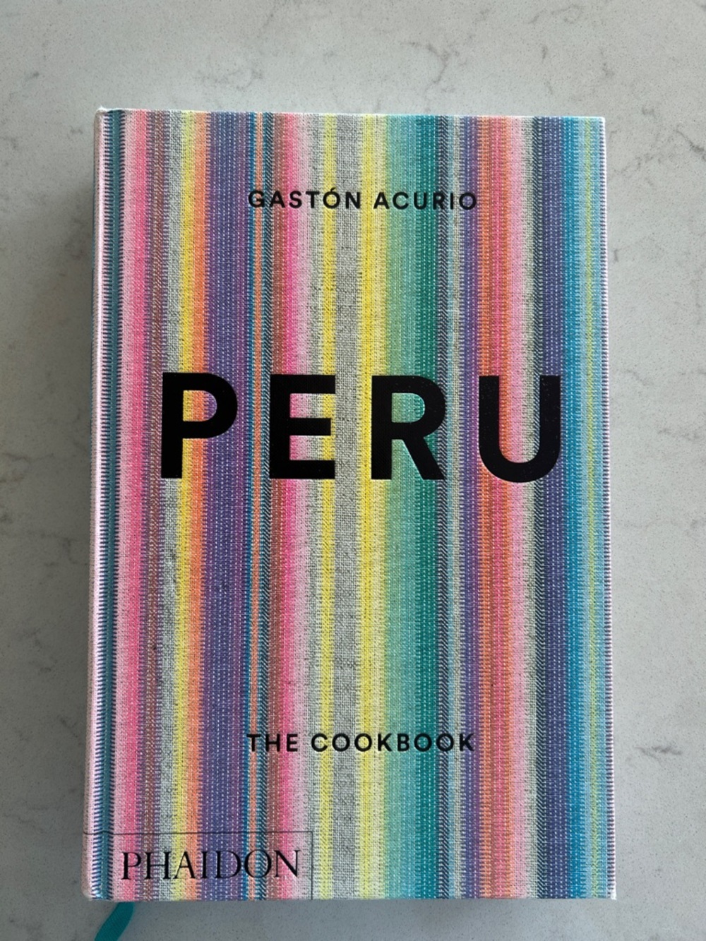 Gastón Acurio PERU Cookbook - Colorful Striped Cover